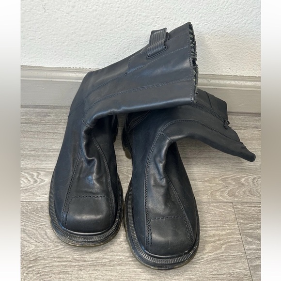 Vintage 90s Dr Martens 9788 Black Leather Moto Boots M7 W8.5 UK Made Unisex RARE - Picture 14 of 16